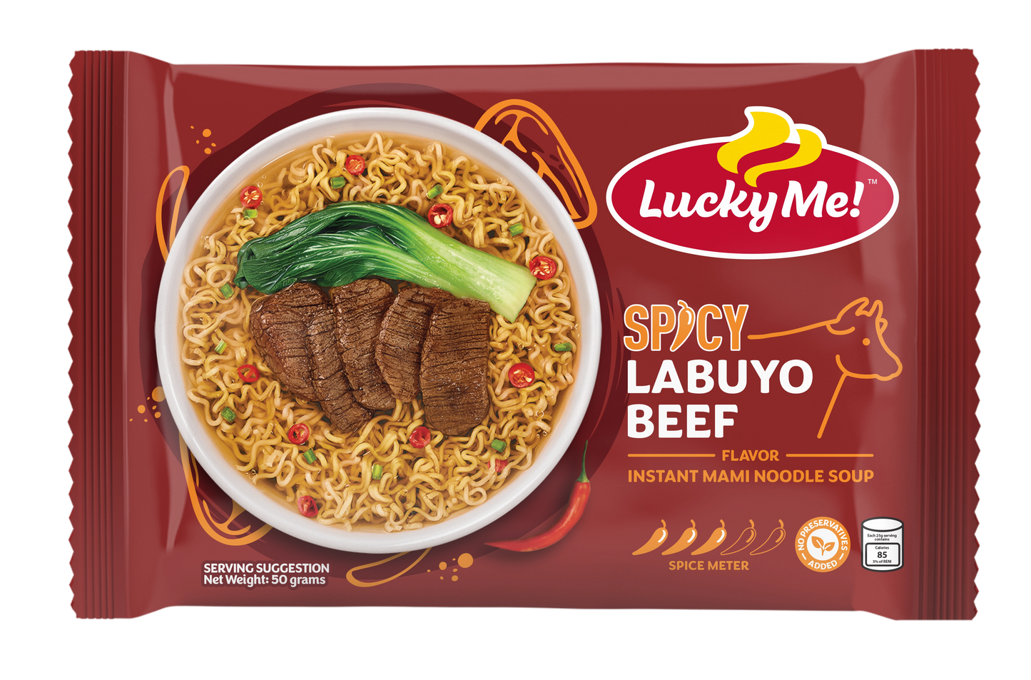 Lucky Me! Instant Noodles Spicy Beef 50g