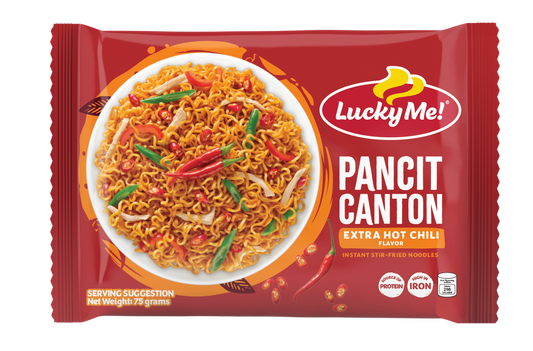 Lucky Me! Instant Pancit Canton Extra Hot Chili 75g